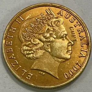 Gilded Queen Elizabeth II Replica Coin