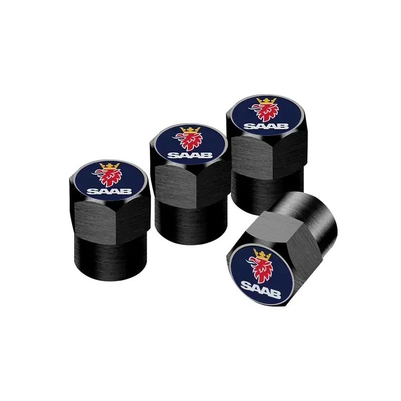 Saab Aluminum Tire Valve Caps Set 6 Saab Aluminum Tire Valve Caps Set - Image 6