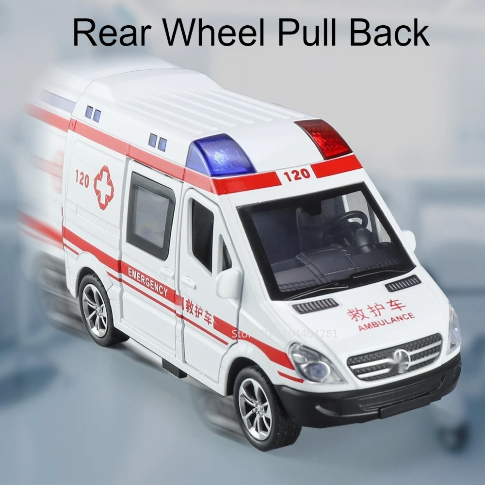 1:32 Scale Diecast Ambulance Model 4 1:32 Scale Diecast Ambulance Model - Image 4