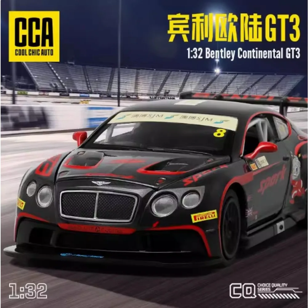 Black Bentley Continental GT3 Toy Car 1:32 Scale 2 Black Bentley Continental GT3 Toy Car 1:32 Scale - Image 2