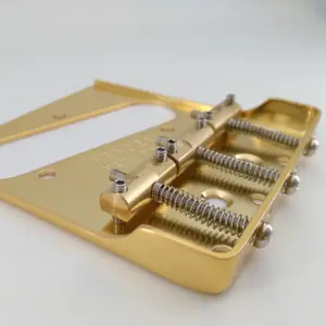 Vintage Tele Style Guitar Bridge with Brass Saddle 10 Sab79afd340c241d18728184bb7ecbe23T