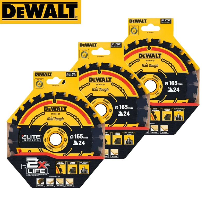 DEWALT 165mm Circular Saw Blades 24T & 40T 8 DEWALT 165mm Circular Saw Blades 24T & 40T - Image 8
