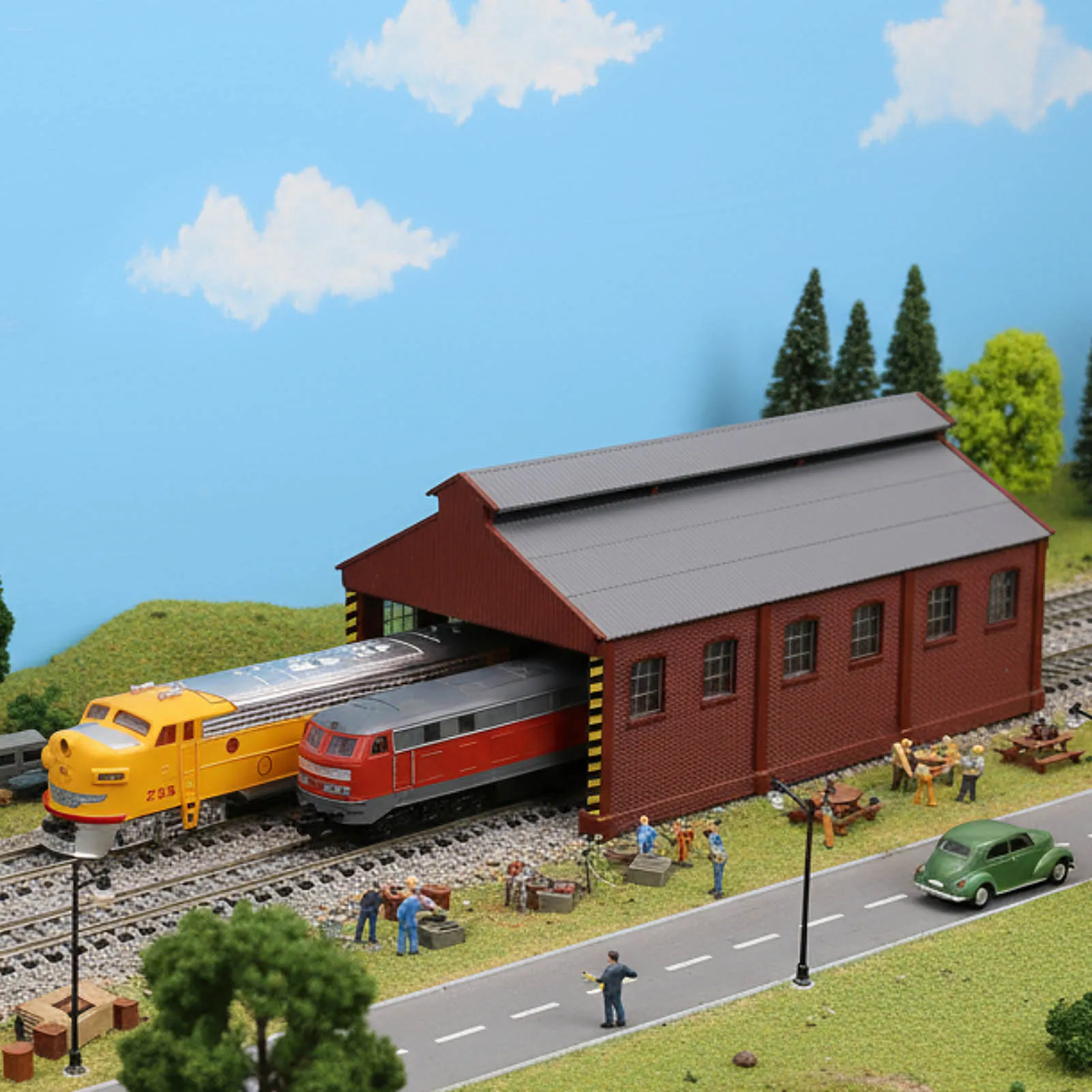 Evemodel N Scale Maintenance Building JZN5531P 1 Evemodel N Scale Maintenance Building JZN5531P
