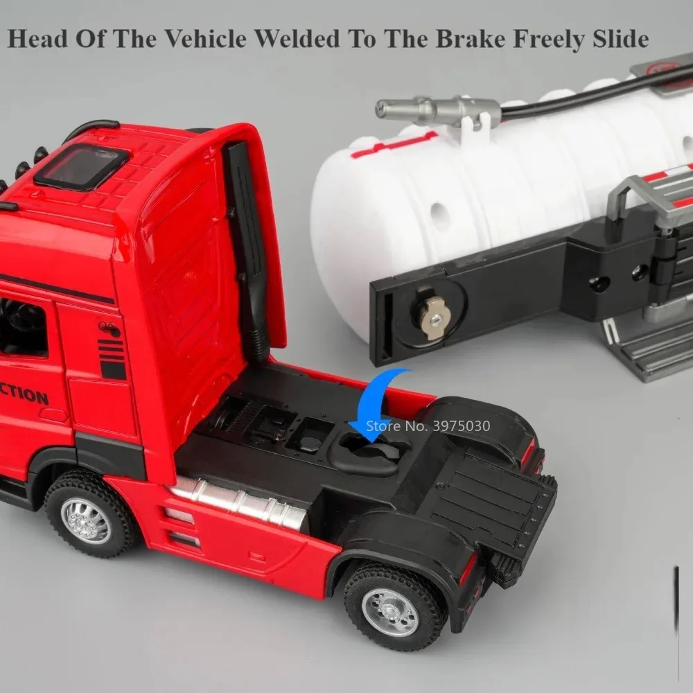 1/24 Scale Oil Tank Truck Model with Lights 3 1/24 Scale Oil Tank Truck Model with Lights - Image 3