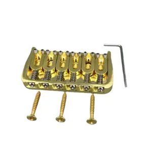 Chrome Fixed Guitar Bridge for Six Strings 13 Sabc71d34019c4b7594725ac045c6d1a8u
