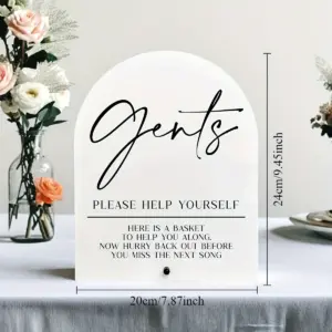 Elegant White Acrylic Wedding Sign 6 Sac0e3a22773146559b8140351ab71f8dY