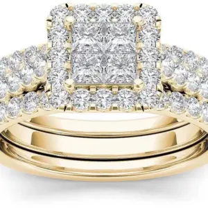 Elegant Gold and Silver Women's Ring Set 9 Sac170243d09f4dcfb2a9f8b9cb88551dQ