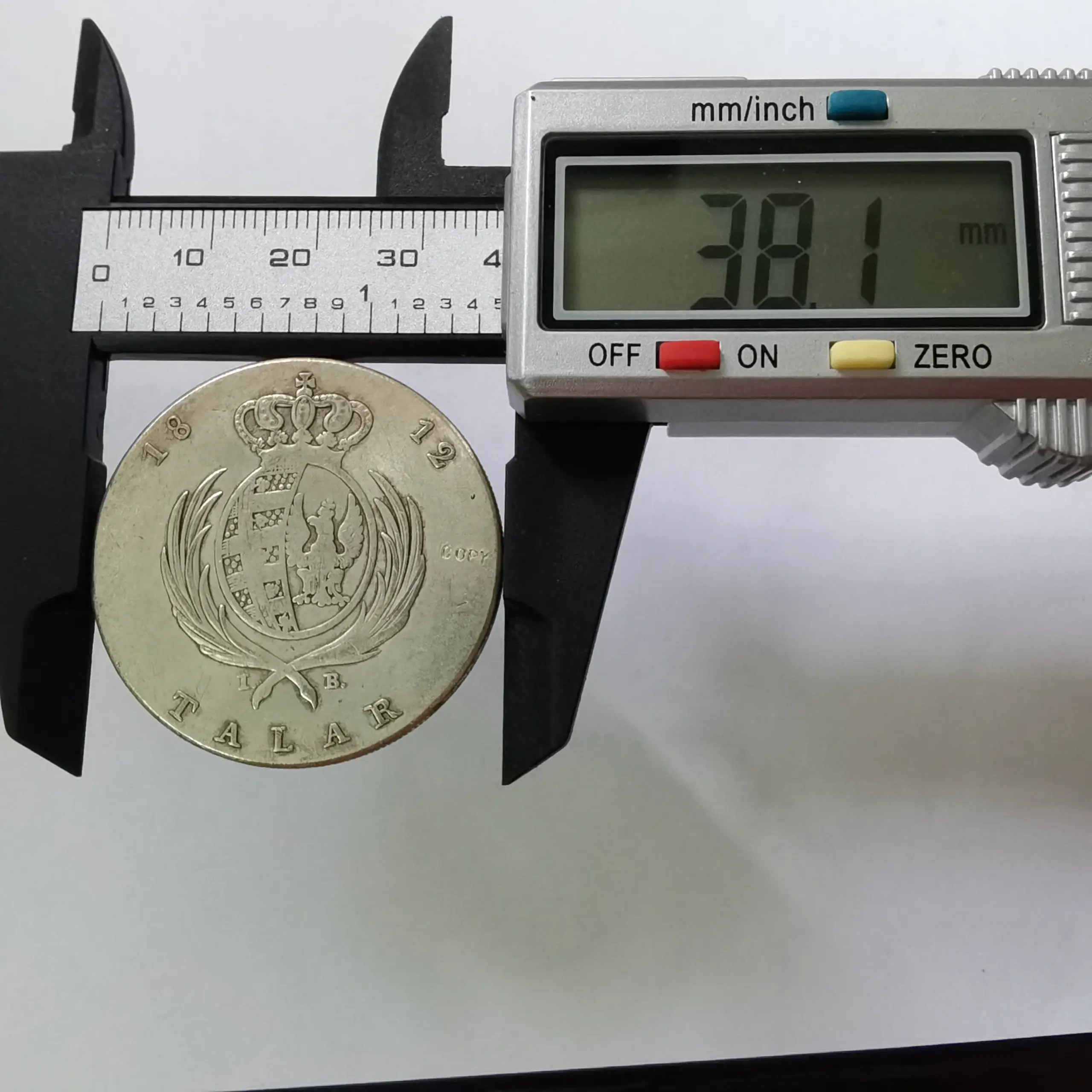 Prussian 1812 Talar Coin Replica for Collectors 4 Prussian 1812 Talar Coin Replica for Collectors - Image 4