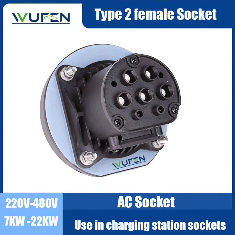 WUFEN Type 2 Female EV Charging Socket 4 WUFEN Type 2 Female EV Charging Socket - Image 4