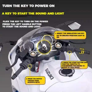 Suzuki Hayabusa GSX-1300R 1:6 Diecast Model 10 Sac4427d7bb504b85aab315abe92a9783S