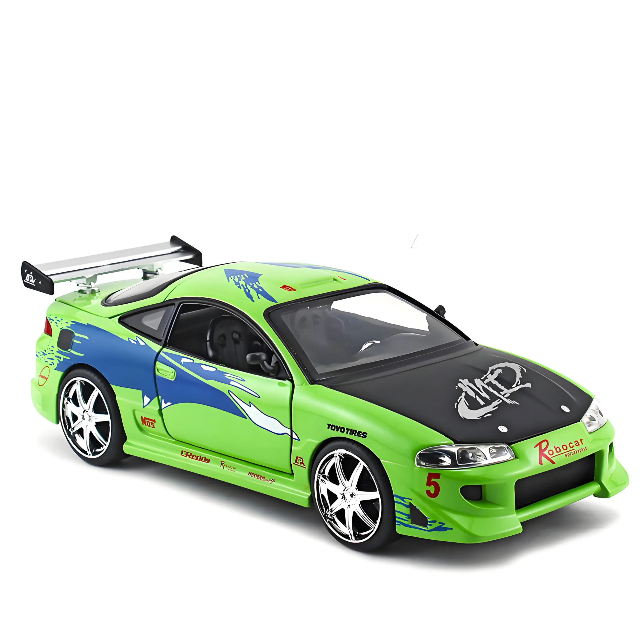 Vivid Lime Green 1:24 Diecast Race Car Model 2 Vivid Lime Green 1:24 Diecast Race Car Model - Image 2