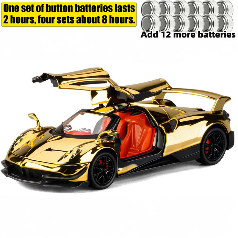 Gold Pagani Huayra Dinastia BC Diecast Model 8 Gold Pagani Huayra Dinastia BC Diecast Model - Image 8