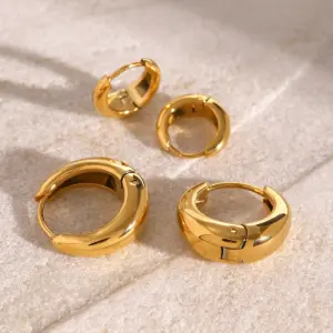 Stainless Steel Hoop Earrings 12mm & 18mm 14 Sacac1b91b5c64b18bd58c50feb8c46c3J