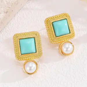Vintage Square Drop Earrings with Green Stones 7 Sacb30ebf8a06463c81e7ecfee1fa6123I