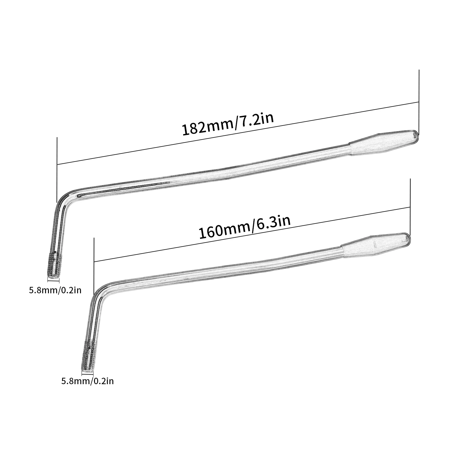 Black Metal Tremolo Arm for Electric Guitars 6 Black Metal Tremolo Arm for Electric Guitars - Image 6