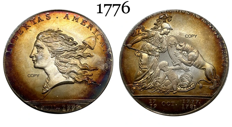 US 1776 Libertas Americana Medal Replica 7 US 1776 Libertas Americana Medal Replica - Image 7