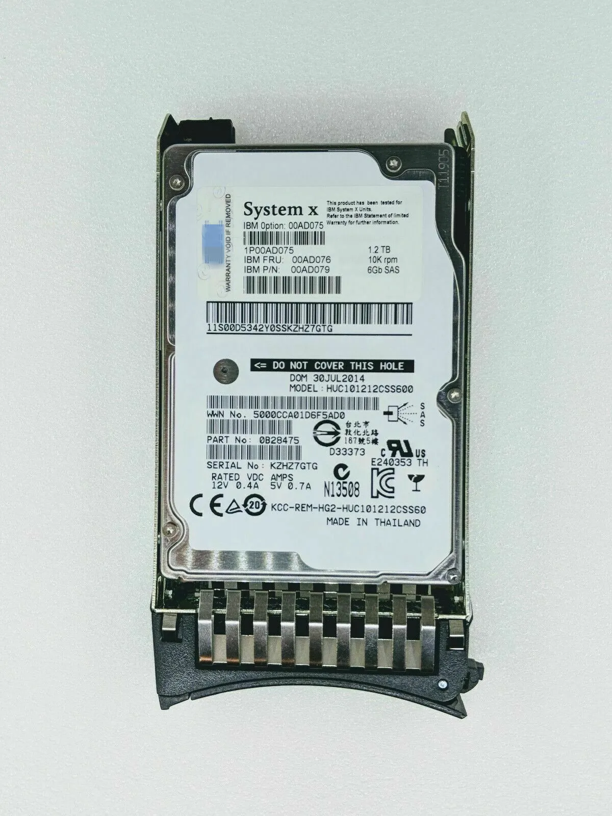 1.2TB SAS 10K RPM Server Hard Drive 2 1.2TB SAS 10K RPM Server Hard Drive - Image 2