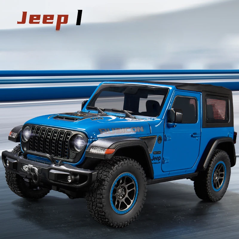 1:18 Scale Diecast Jeep Wrangler Rubicon Model 2 1:18 Scale Diecast Jeep Wrangler Rubicon Model - Image 2