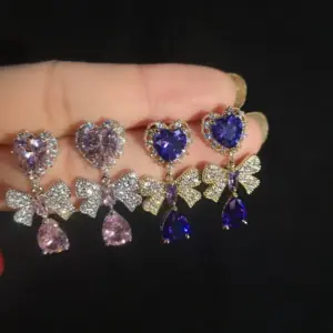 Elegant Water Stud Earrings with Zircon Accents 8 Sacef7654cf784f9f883b026e9273fcf2p