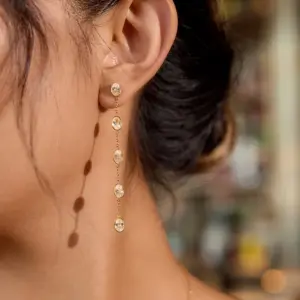 Gold Stainless Steel Oval Drop Earrings 8 Sad162bbb23fe41d984ebc257d24a73d2W