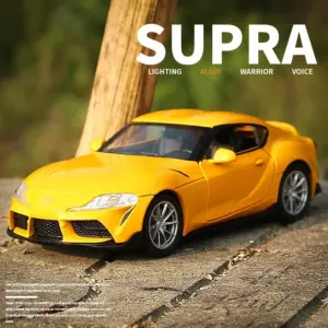 Yellow Toyota Supra GR 1:32 Diecast Model