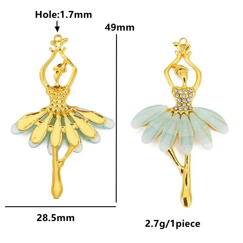 Stainless Steel Ballet Dragonfly Charms Set 10 Stainless Steel Ballet Dragonfly Charms Set - Image 10