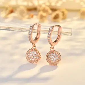 Premium Women's Zircon Hoop Earrings 13 Sad6196bfdb91458aa023268095cdec0bU