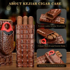 Luxury Leather Travel Cigar Case with Cutter 8 Sad640d12229f4102a5756f3a1b4d9a63X