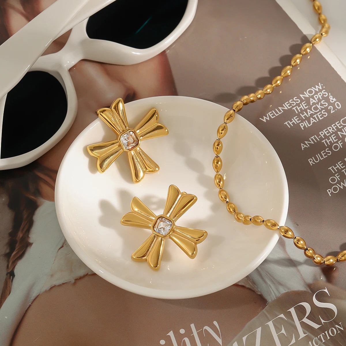 Stainless Steel Cross Earrings for Women 2 Stainless Steel Cross Earrings for Women - Image 2