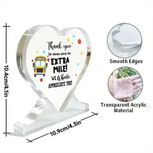 Heart-Shaped Acrylic Thank You Gift for Drivers 7 Sada39e7ab91b44bb8a59211fec000dfdg
