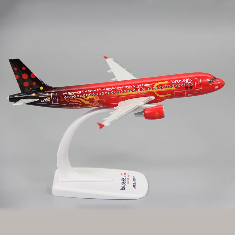 Vibrant Brussels Airlines Airbus A320 Model 4 Vibrant Brussels Airlines Airbus A320 Model - Image 4