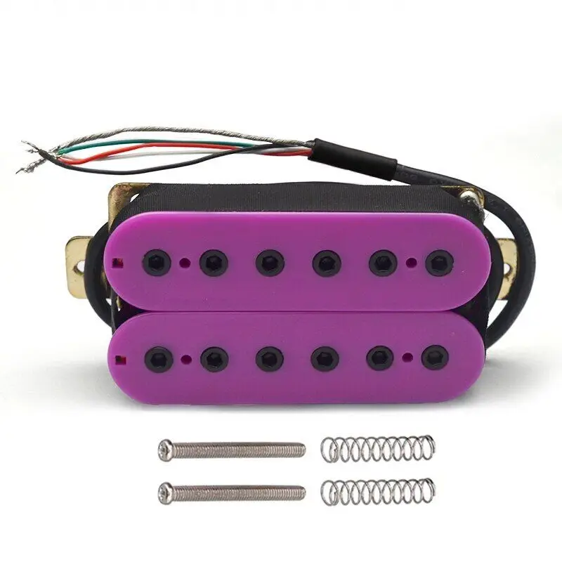 Purple-Accent Humbucker Pickup Set for Electric Guitar 6 Purple-Accent Humbucker Pickup Set for Electric Guitar - Image 6