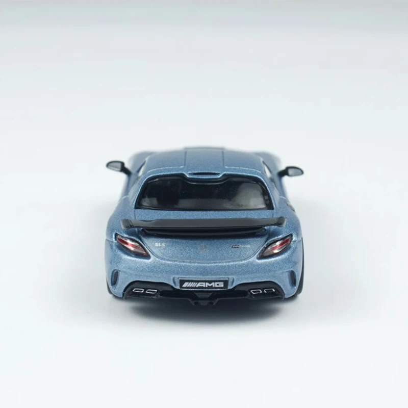 Metallic Blue Mercedes SLS Diecast Model 1:64 Scale 4 Metallic Blue Mercedes SLS Diecast Model 1:64 Scale - Image 4