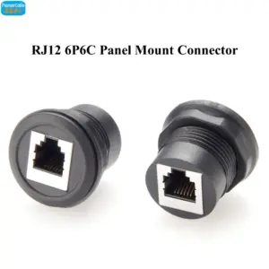 RJ12 Panel Mount Connector for Telecoms
