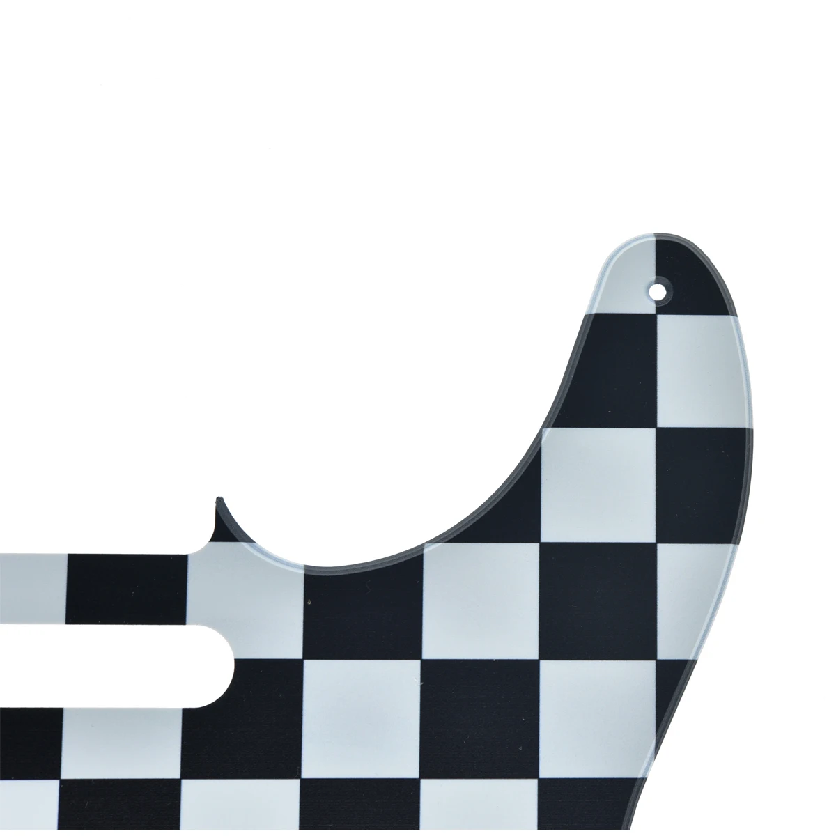 Black and White Checkerboard Telecaster Pickguard 3 Black and White Checkerboard Telecaster Pickguard - Image 3