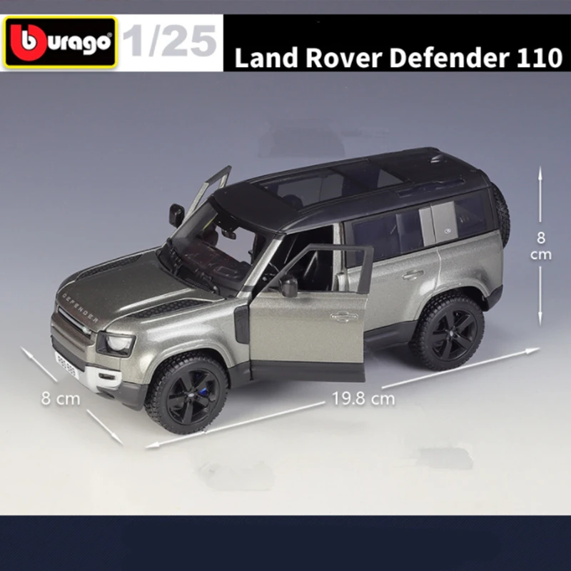 Land Rover Defender 110 1:24 Diecast Model Black 4 Land Rover Defender 110 1:24 Diecast Model Black - Image 4