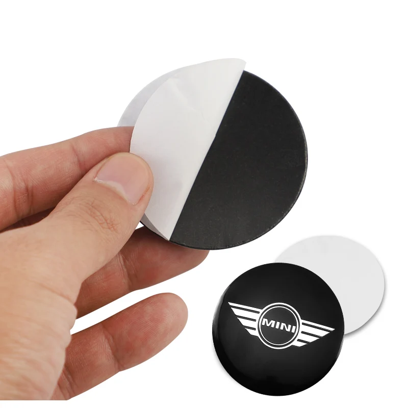 Mini Aluminum Hub Cover Stickers 56/60/65mm 2 Mini Aluminum Hub Cover Stickers 56/60/65mm - Image 2