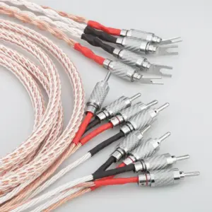 High-End Bi-Wire Speaker Cable 2-3m 10 Sae483de87764439fb9afd622de400e69C