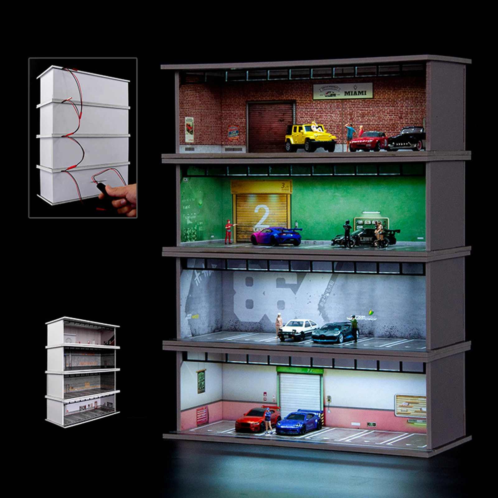 1/64 Scale Multi-Level Vehicle Display Case 1 1/64 Scale Multi-Level Vehicle Display Case