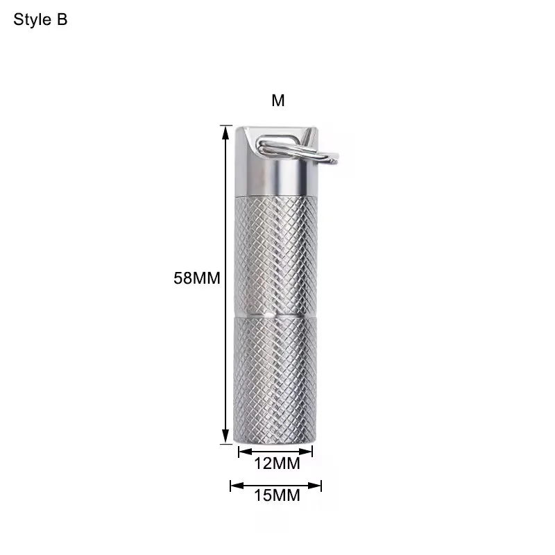 Titanium Alloy Travel Pill Box - Multiple Sizes 7 Titanium Alloy Travel Pill Box - Multiple Sizes - Image 7