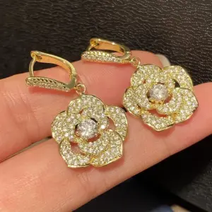Elegant Silver Rose Drop Earrings with Zircon Stones 9 Sae9bb6a080294c2c802f5e8079961cc2q