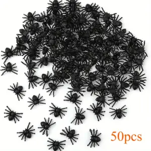 Realistic Black Spider Decorations Set (50 or 100 pcs) 9 Saea5747b441b41c883b4fb18aba10a3dX