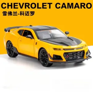 Yellow Chevrolet Camaro 1:24 Scale Diecast Model 17 Saeab3576f277482b934197dde38a201ds
