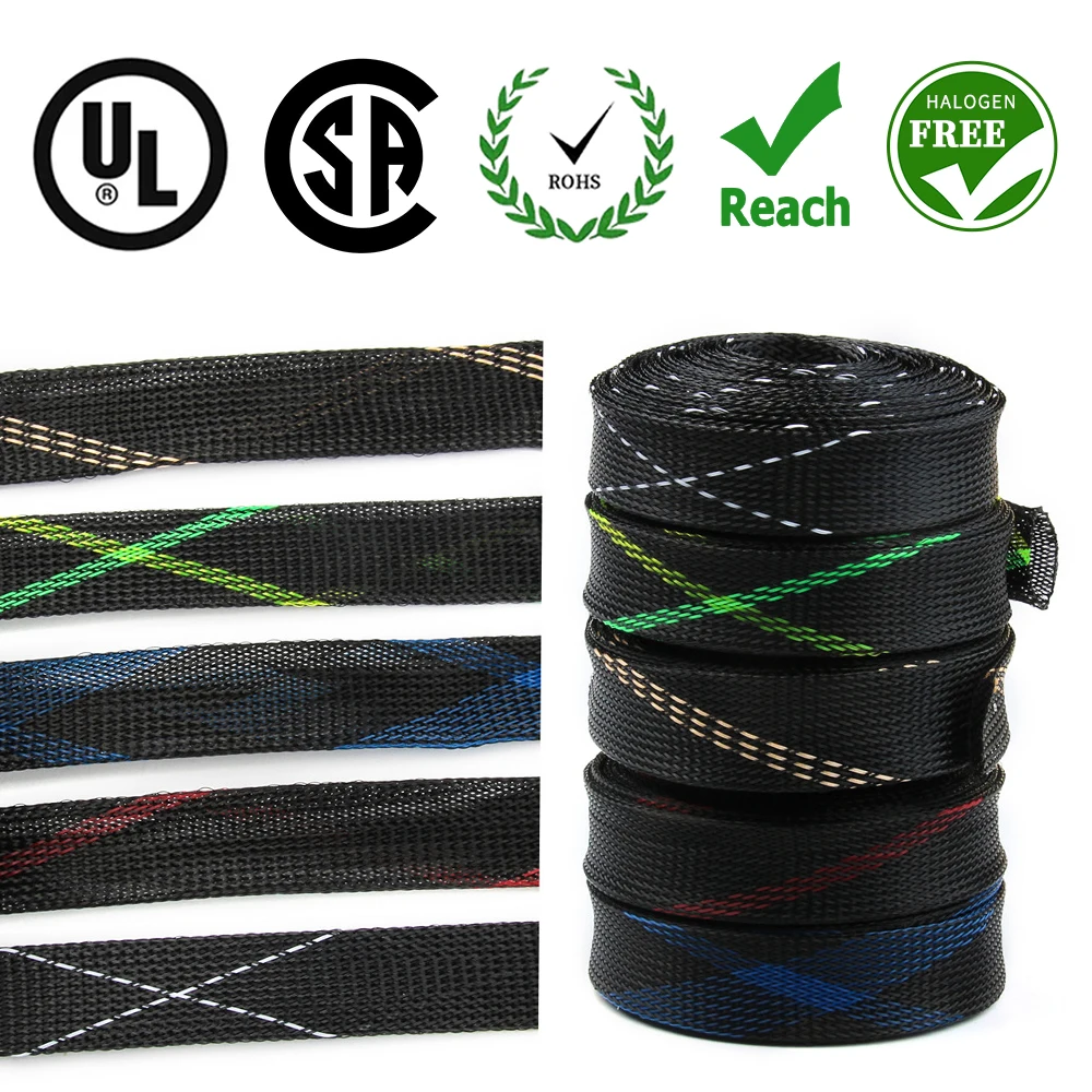 Premium PET Black Cable Sleeve for Organization 6 Premium PET Black Cable Sleeve for Organization - Image 6