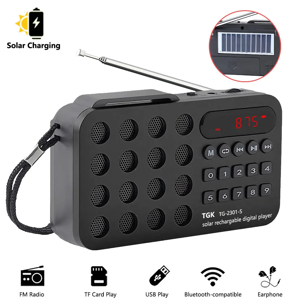 Portable Solar Bluetooth Speaker 3W, 32GB Support 1 Portable Solar Bluetooth Speaker 3W, 32GB Support