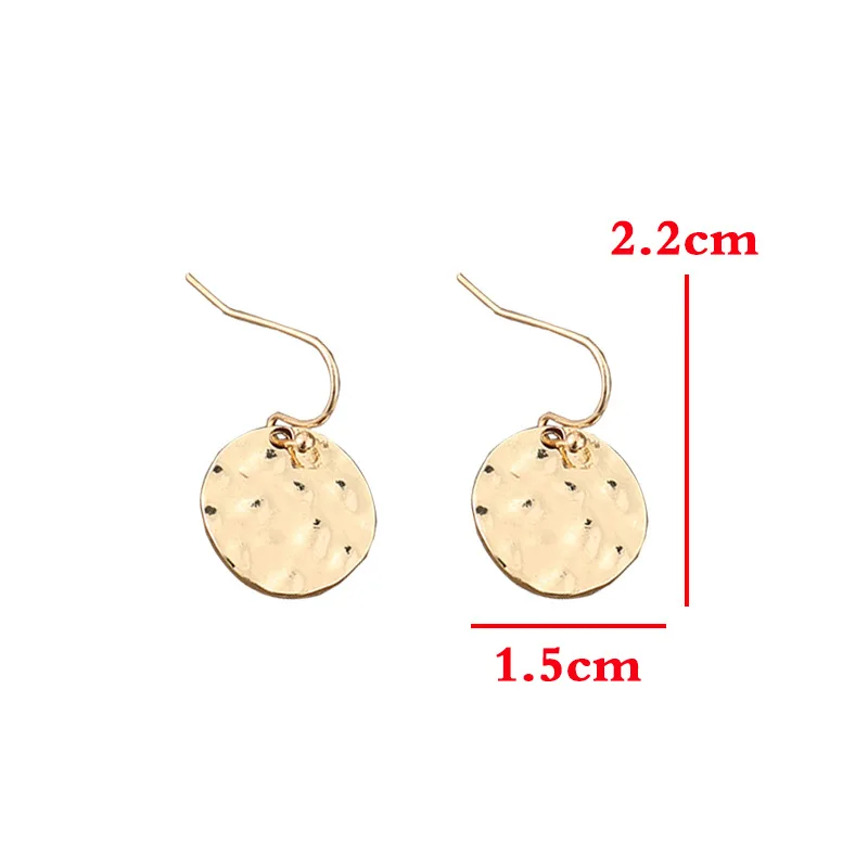 Vintage Gold Drop Earrings for Women 4 Vintage Gold Drop Earrings for Women - Image 4