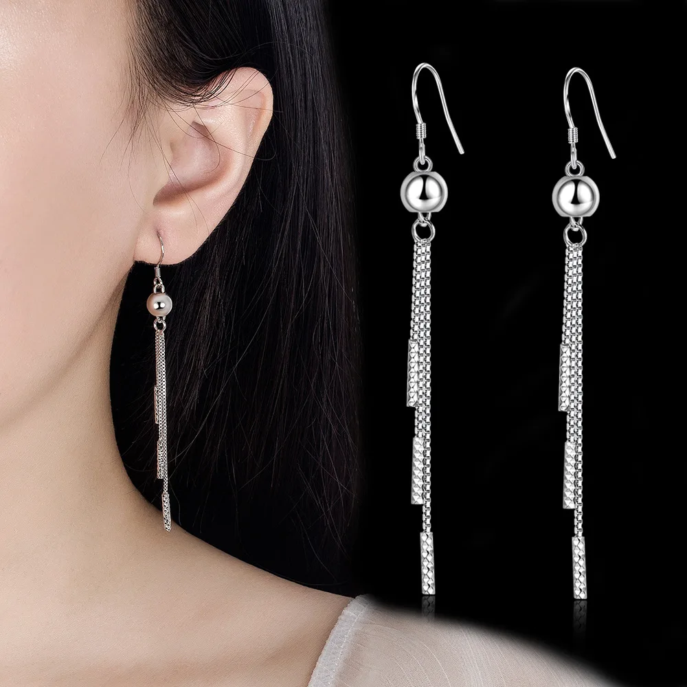 LL-YS0556 Tibetan Silver Dangle Earrings 6 LL-YS0556 Tibetan Silver Dangle Earrings - Image 6