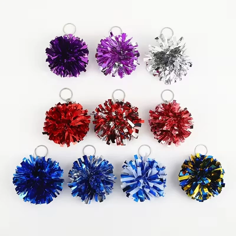 Colorful Cheerleader Keychain with Foil Charm 5 Colorful Cheerleader Keychain with Foil Charm - Image 5