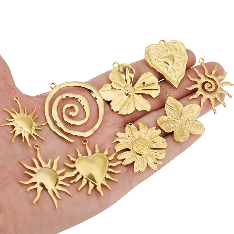 Stainless Steel Charm Set with Gold PVD Finish 6 Stainless Steel Charm Set with Gold PVD Finish - Image 6