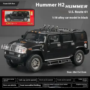 Yellow Hummer H2 Diecast Model 1:18 Scale 18 Saefacd6a66154a6e8bcff93c64b0f685p